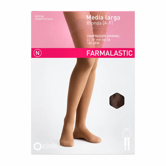 Farmalastic Collant lunghi a compressione normale Cappuccino, taglia XL
