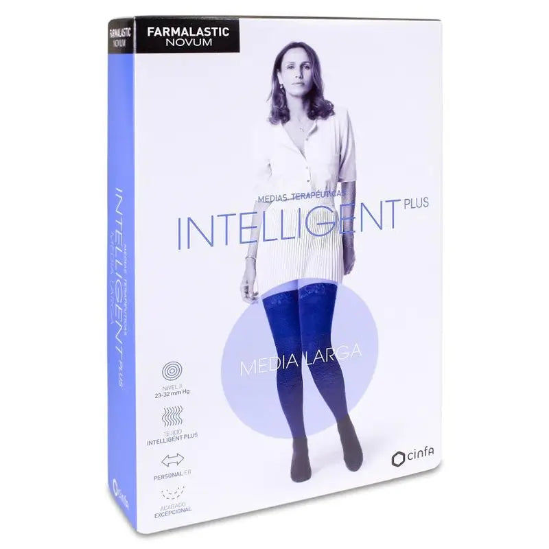 Farmalastic Novum Intelligent Plus Stocking Long Stocking Tan, Size 4