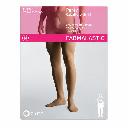Farmalastic Collant a compressione normale da uomo, taglia XL