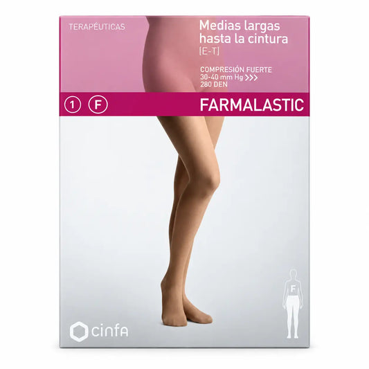 Farmalastic Panty a compressione normale beige, taglia grande