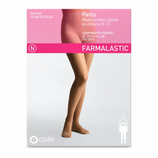 Farmalastic Collant a compressione normale Camel, taglia grande