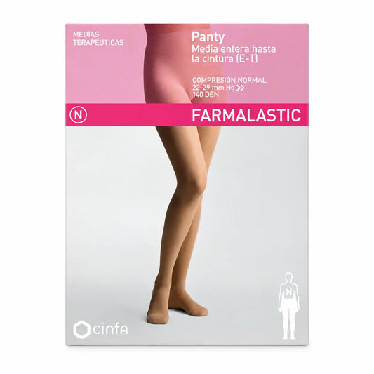 Farmalastic Collant a compressione normale Camel, taglia regina