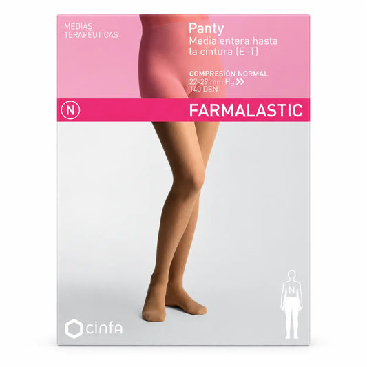 Farmalastic Collant a compressione normale Camel, taglia XL