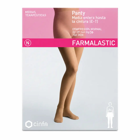 Farmalastic Collant a compressione normale Cappuccino, taglia M