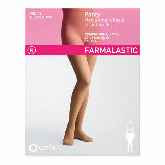 Farmalastic Collant a compressione normale Cappuccino, taglia small