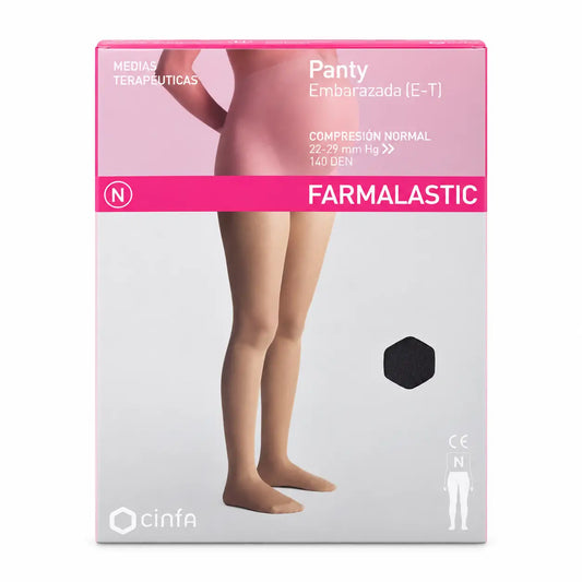 Farmalastic Collant a compressione normale in gravidanza nero, taglia grande