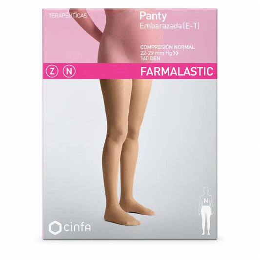 Farmalastic Panty a compressione normale in gravidanza, taglia XL nero