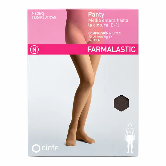 Farmalastic Collant a compressione normale Calza intera a compressione normale Nero Taglia M