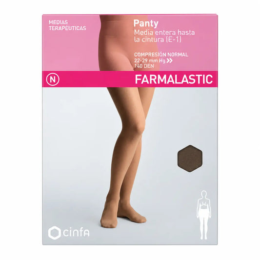Farmalastic Collant a compressione normale nero, taglia small