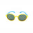 Farmamoda Occhiali da sole polarizzati per bambini giallo e blu, 25 gr