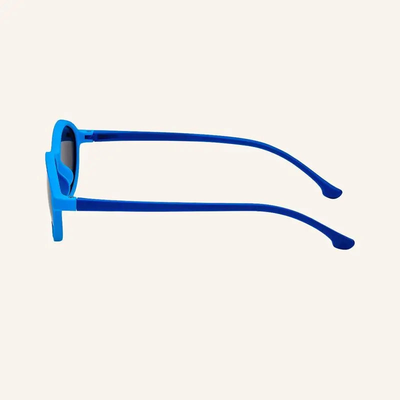Farmamoda Occhiali da sole polarizzati per bambini Celeste e Navy Oval, 25 gr