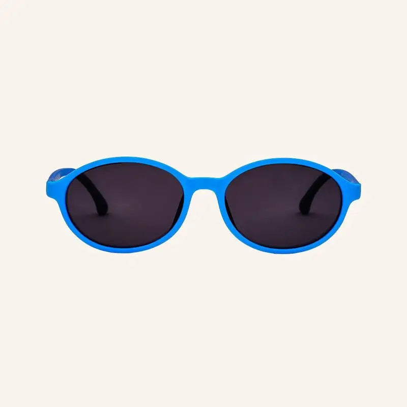 Farmamoda Occhiali da sole polarizzati per bambini Celeste e Navy Oval, 25 gr