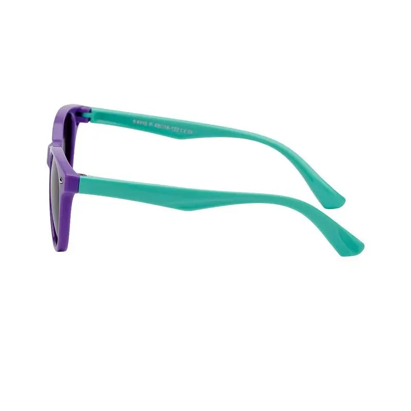 Farmamoda Occhiali da sole polarizzati per bambini Viola e Verde Ovale, 25 gr