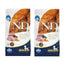 Farmina N&D Brown Dog Agnello Spirulina Mini 2Kg, Confezione Da 2