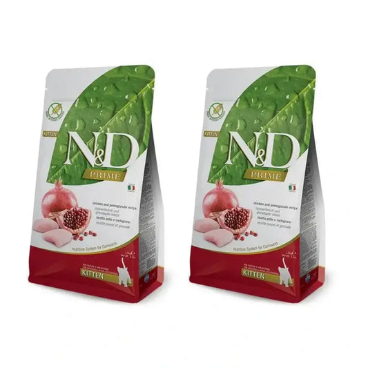 Farmina N&D Cat Kitten Prime Chicken 10Kg, cibo per gattini, Confezione da 2
