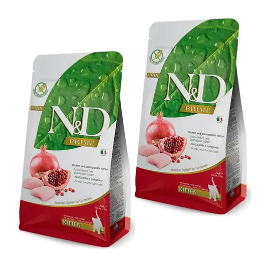 Farmina N&D Cat Kitten Prime Chicken cibo per gattini, Confezione 2 x 1,5Kg