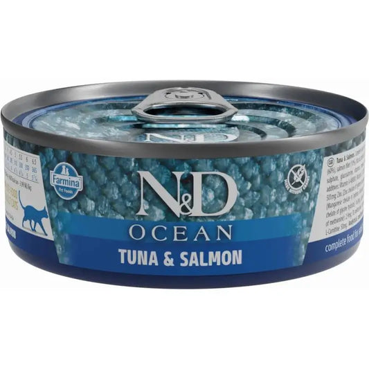 Farmina N&D Cat Ocean Tonno Salmone Scatola 30X70Gr