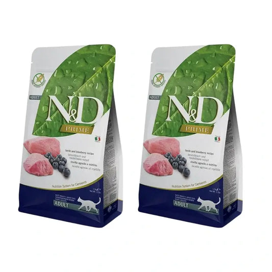 Farmina N&D Cat Prime Lamb 1,5Kg, cibo per gatti, Confezione da 2