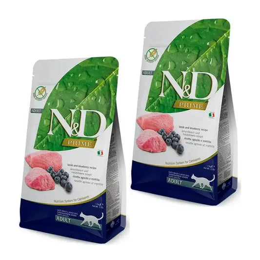 Farmina N&D Cat Prime Lamb Cibo per gatti a base di agnello, Confezione 2 x 5Kg
