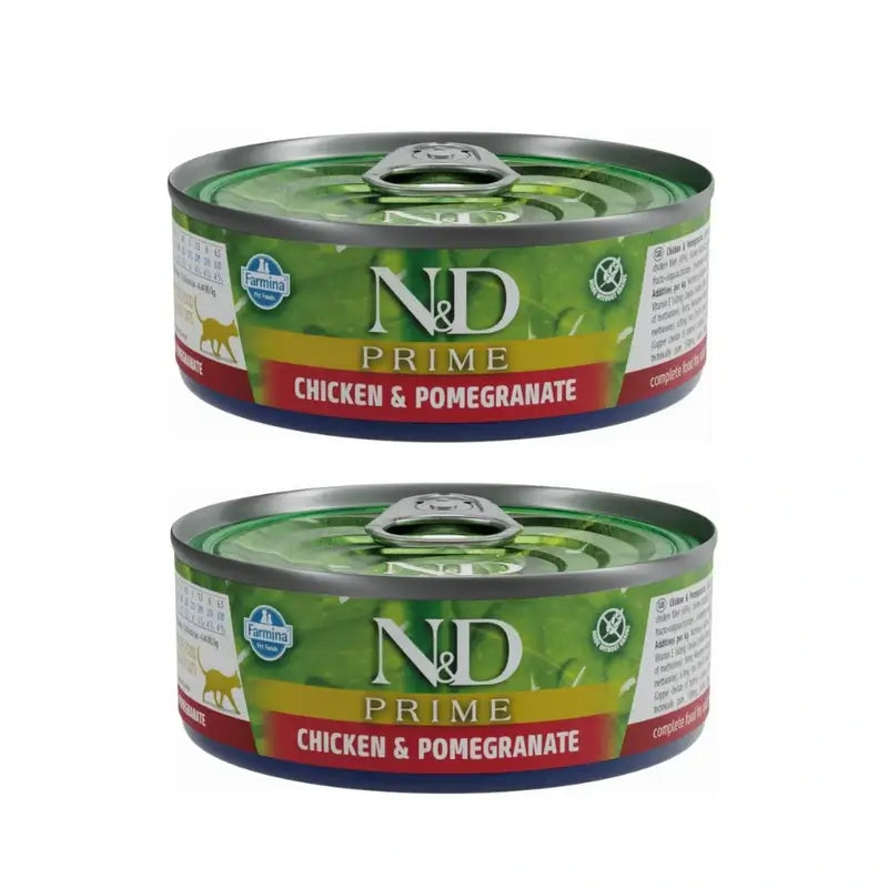 Farmina N&D Cat Prime Chicken Pomegranate Box 30X70Gr, Confezione Da 2