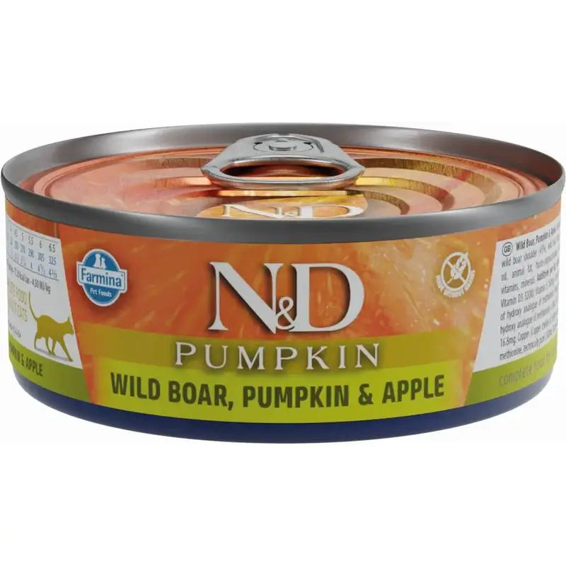 Farmina N&D Gatto Zucca di cinghiale Zucca di mela Scatola 30X70Gr