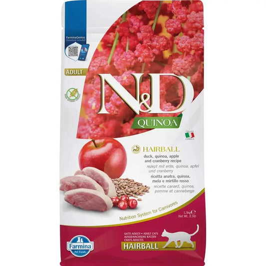 Farmina N&D Cat Quinoa Hairball Anatra 1,5Kg