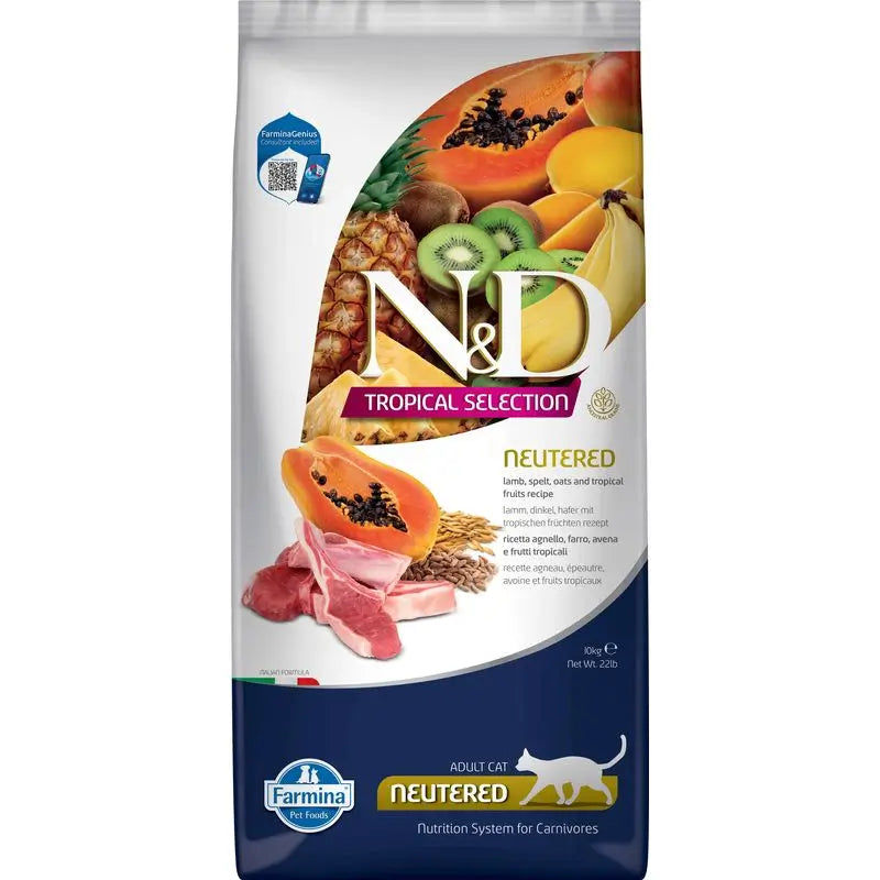 Farmina N&D Cat Tropical Selection Agnello castrato 10Kg
