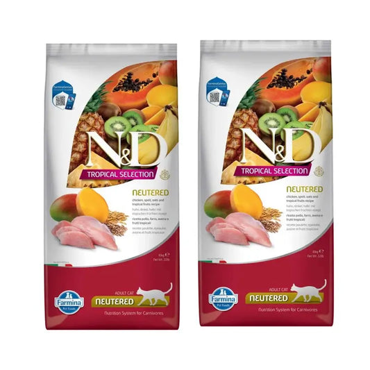 Farmina N&D Cat Tropical Selection Pollo castrato 10Kg, Confezione Da 2