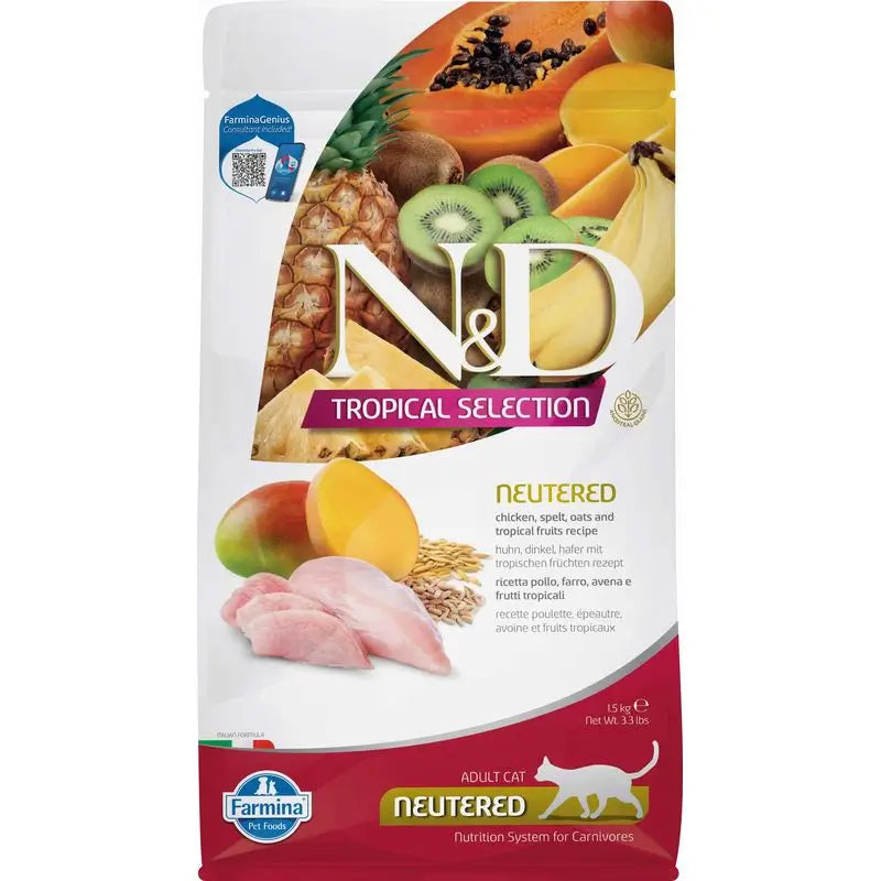 Farmina N&D Cat Tropical Selection Pollo castrato 1,5Kg