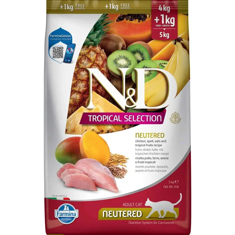 Farmina N&D Cat Tropical Selection Pollo castrato 4+1kg