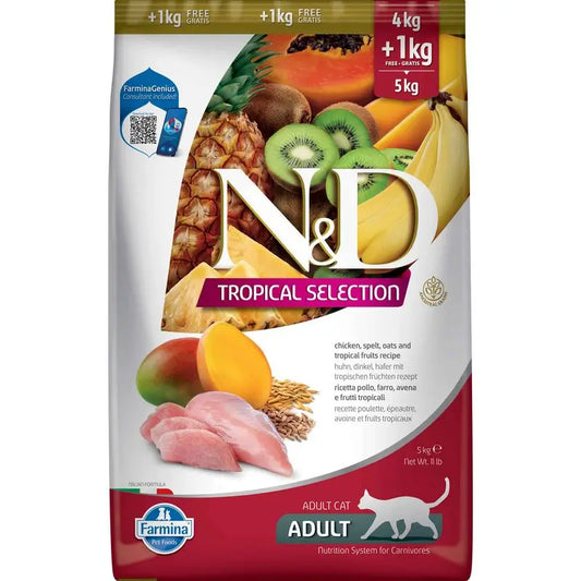 Farmina N&D Cat Tropical Selection Pollo 4+1kg