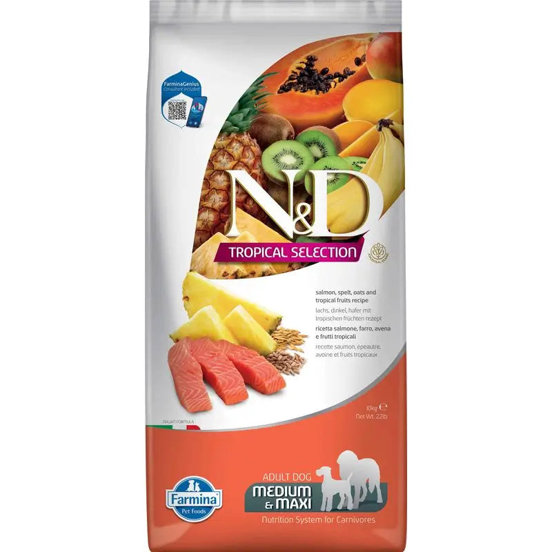 Farmina N&D Dog Tropical Selection Med Maxi Salmone 10Kg