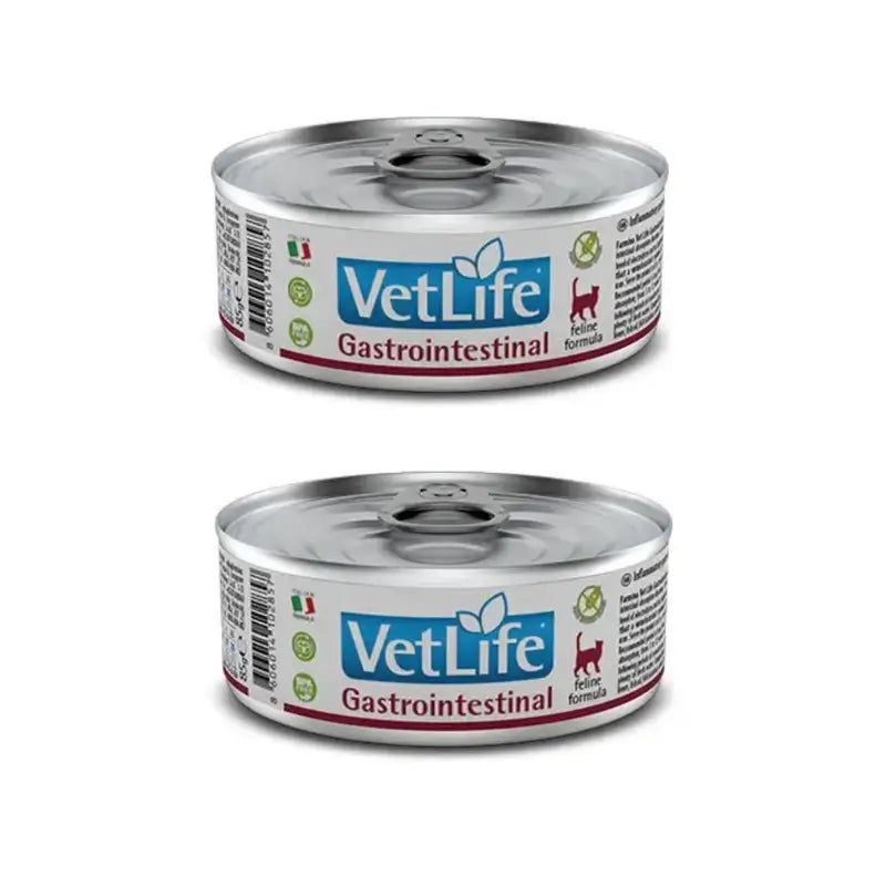 Farmina Vet Cat Gastrointestinal Box 12X85Gr, cibo umido per gatti, Confezione da 2
