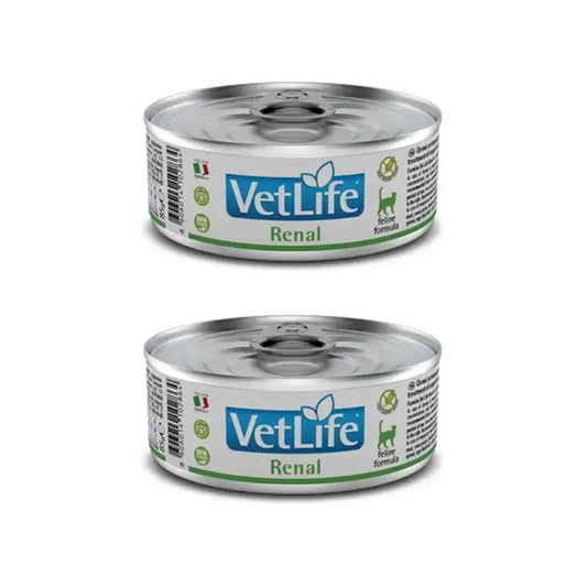 Farmina Vet Cat Renal Box 12X85Gr, Alimento umido per gatti, Confezione da 2