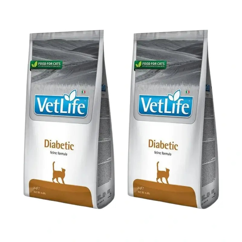 Farmina Vet Life Cat Diabetic 2Kg, cibo per gatti, Confezione da 2