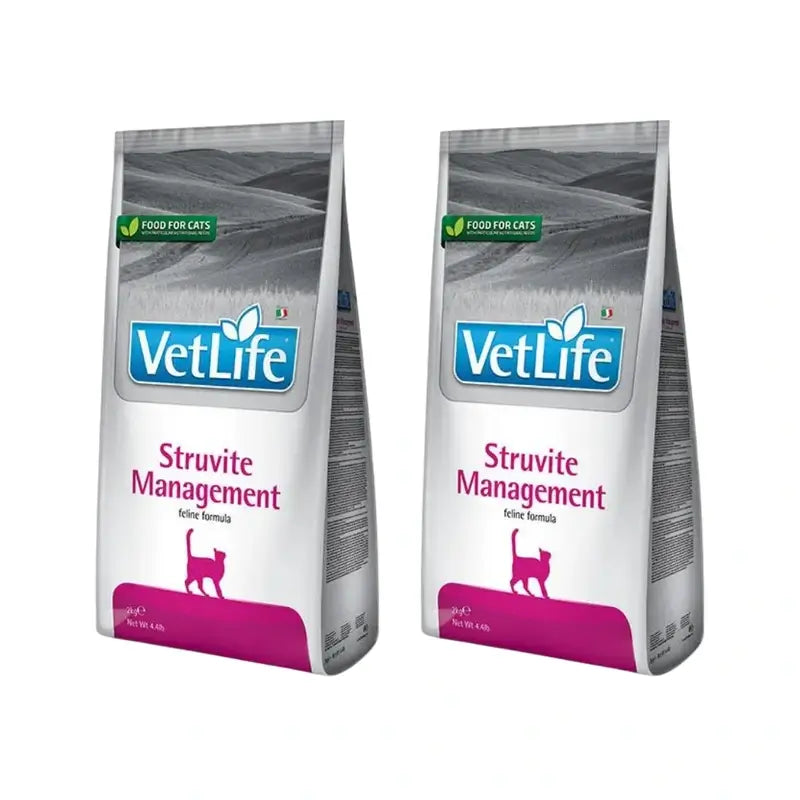 Farmina Vet Life Cat Struvite Management 5Kg, Alimento per gatti, Confezione da 2
