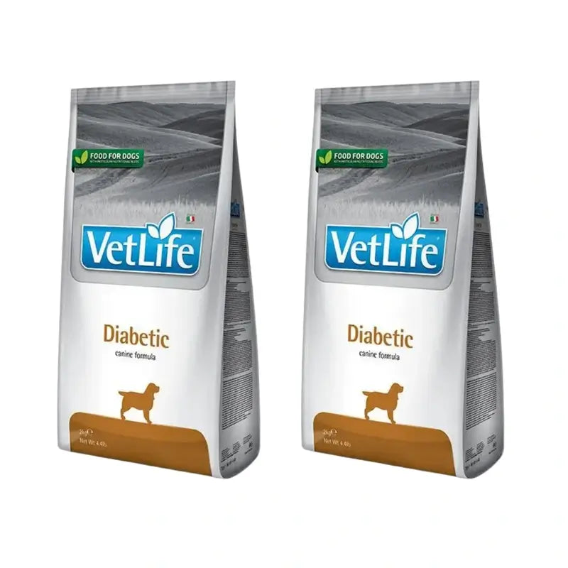 Farmina Vet Life Dog Diabetic 12Kg, Cibo per cani, Confezione da 2