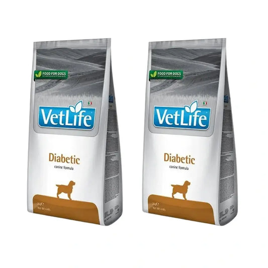 Farmina Vet Life Dog Diabetic 12Kg, Cibo per cani, Confezione da 2