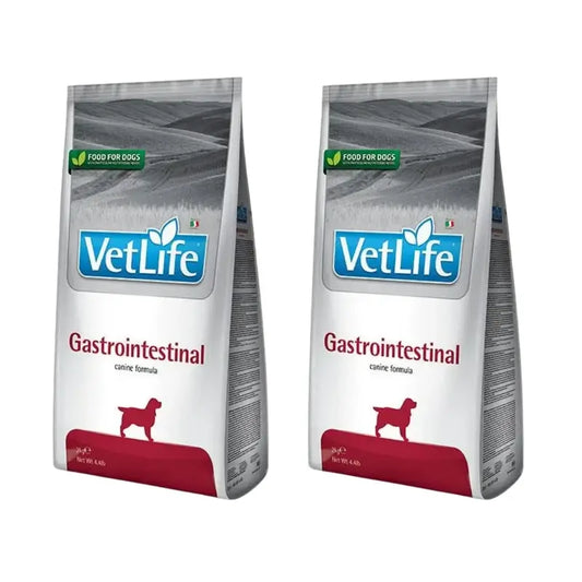 Farmina Vet Life Dog Gastrointestinal 2Kg, Cibo per cani, Confezione da 2
