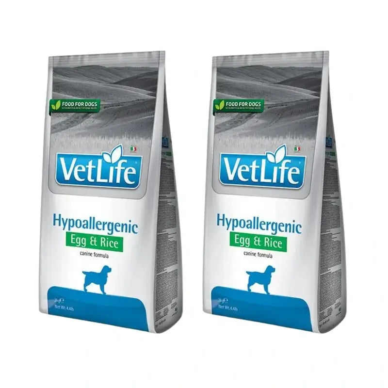 Farmina Vet Life Dog Hypoallergenic Egg 12Kg, Cibo per cani, Confezione Da 2