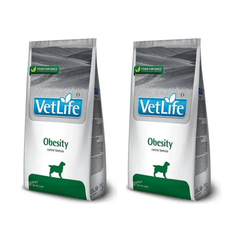 Farmina Vet Life Dog Obesity 12Kg, cibo per cani, Confezione da 2
