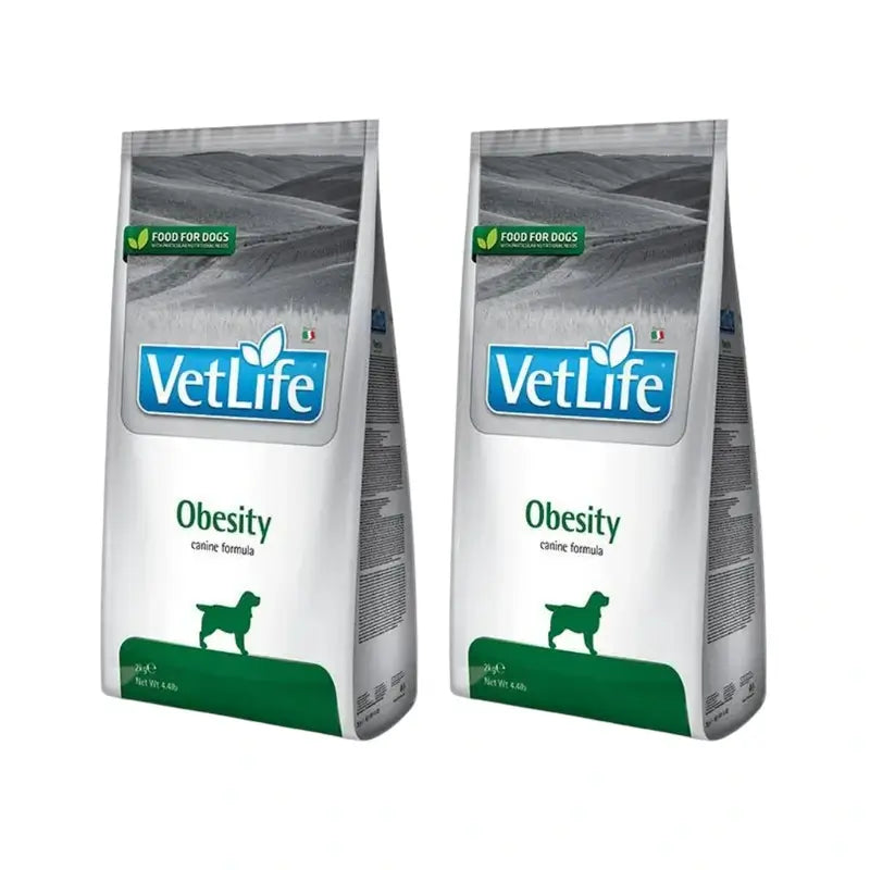 Farmina Vet Life Dog Obesity 2Kg, Cibo per cani, Confezione da 2