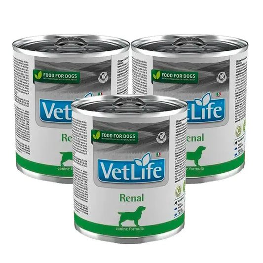 Farmina Vet Life Dog Renal, Confezione 3 x Box 6X300Gr