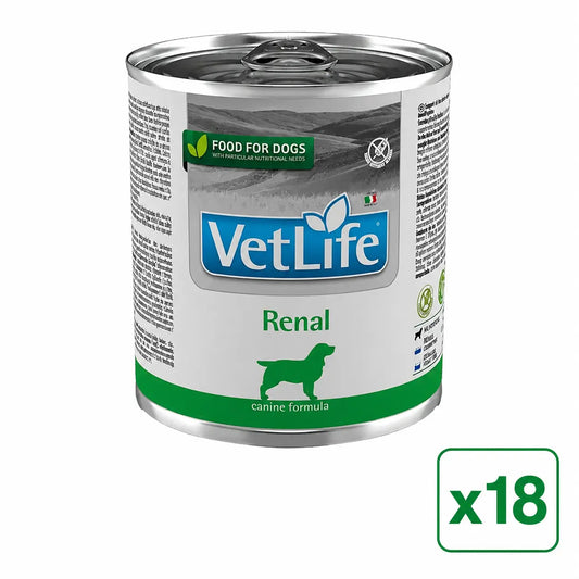 Farmina Vet Life Dog Renal, confezione da 18 x 300 grammi