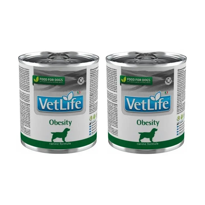 Farmina Vet Natural Diet Dog Obesity 6X300Gr, Cibo umido per cani, Confezione Da 2