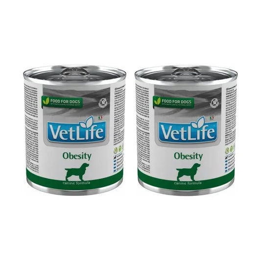 Farmina Vet Natural Diet Dog Obesity 6X300Gr, Cibo umido per cani, Confezione Da 2