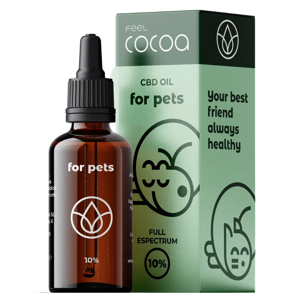 Feel Cocoa Olio di Cbd 10% Cani e Gatti, 10 ml