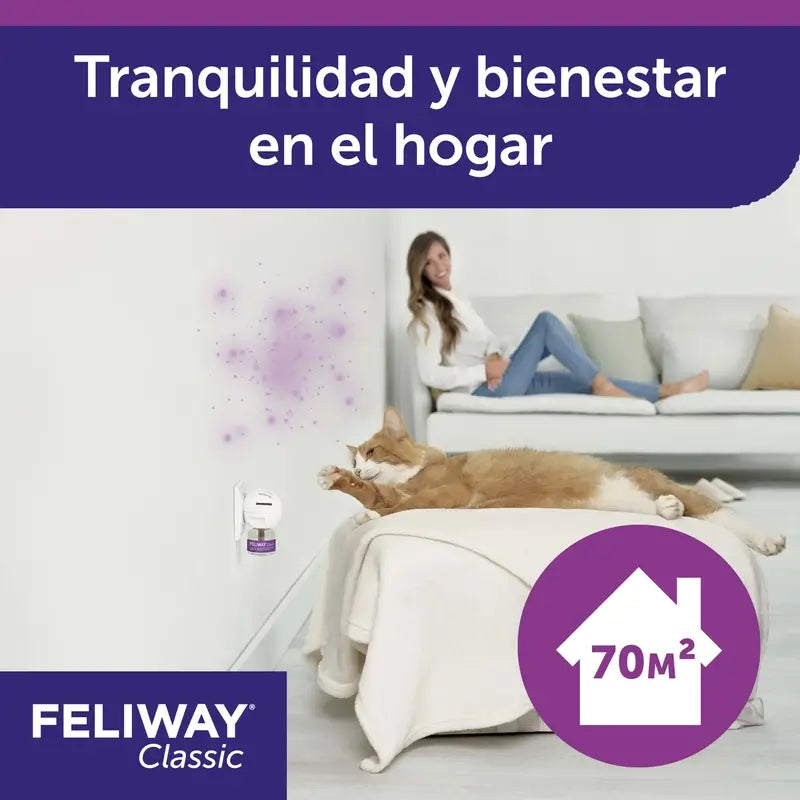 Ceva Feliway Diffusore classico + Ricarica 48 ml Antistress