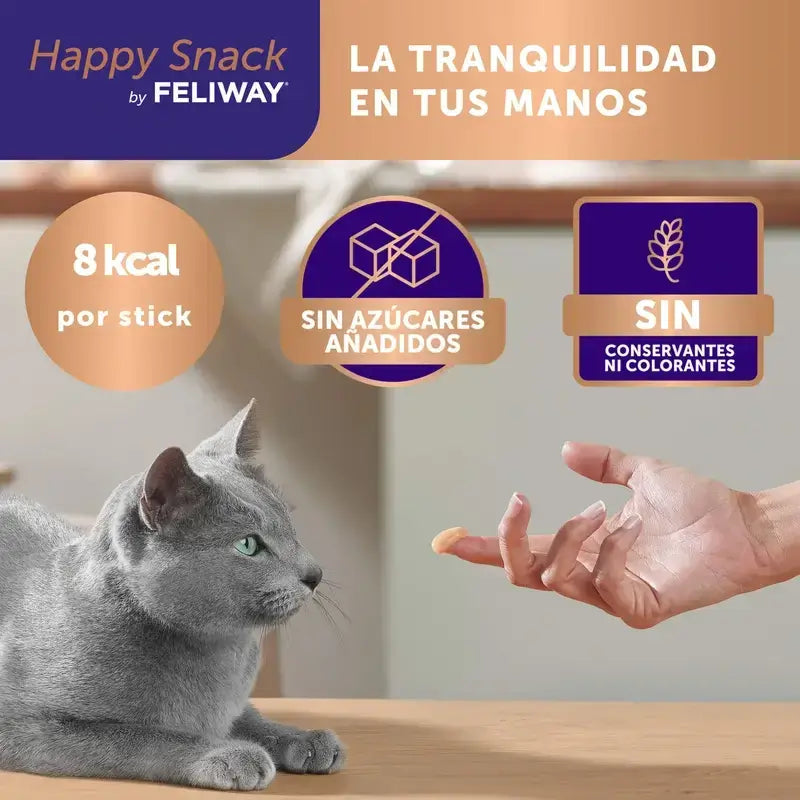 Feliway Happy Snack, confezione da 2 x 6 bastoncini