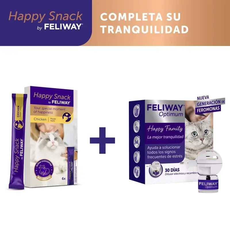 Feliway Happy Snack, confezione da 2 x 6 bastoncini